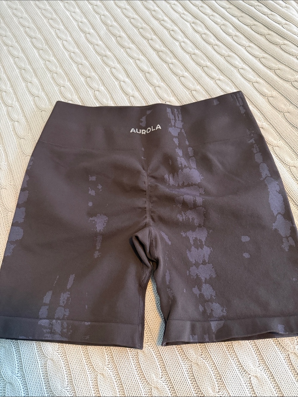 Aurola Black Active Bike Shorts